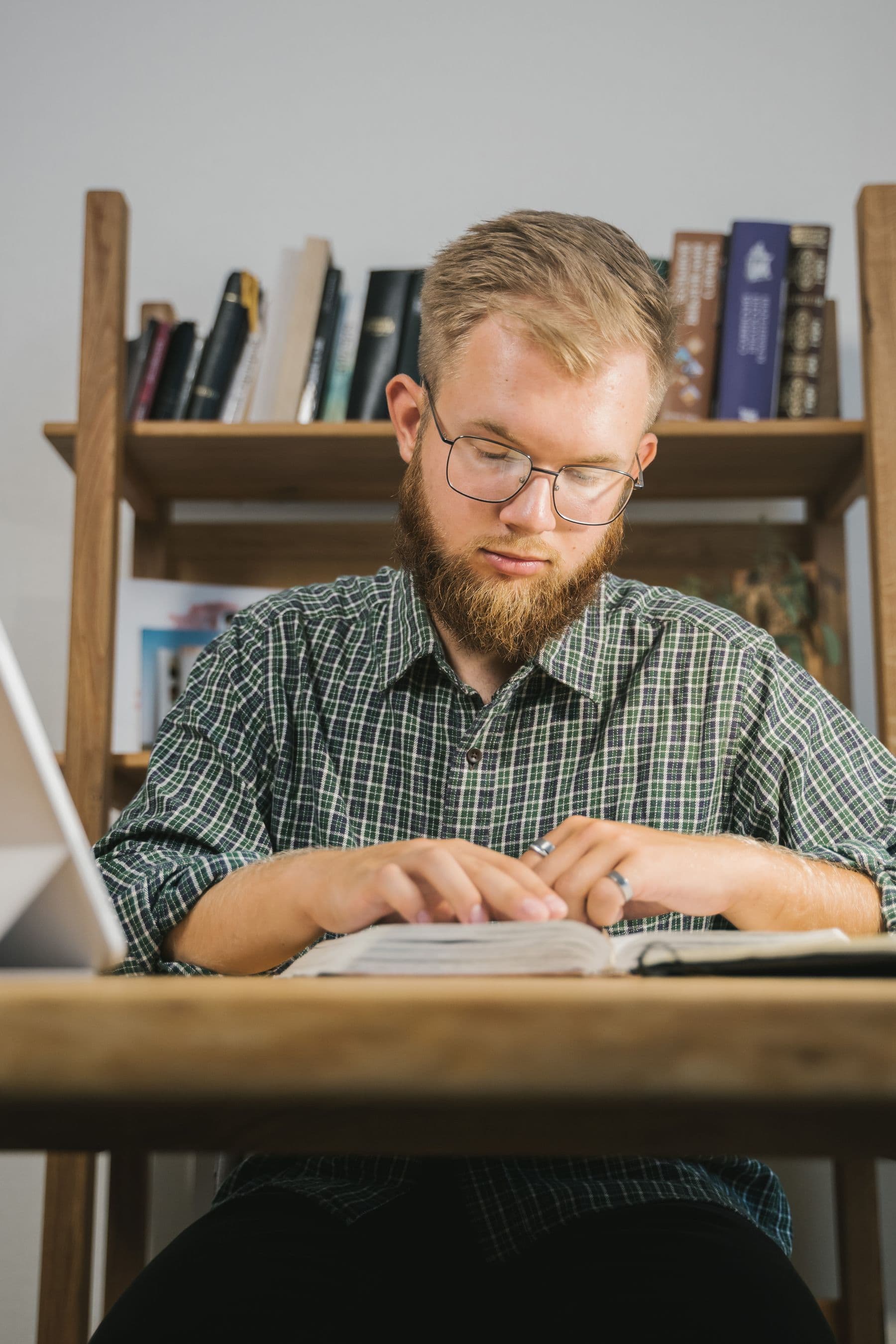 Ministry leadership studying Scripture — the beginning of Holy Trinity’s Gospel mission